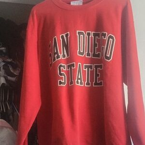 Champion Red San Diego State Crewneck Sweatshirt
